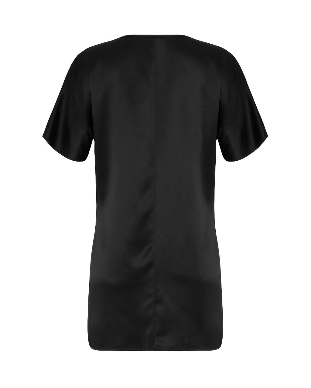 PURE SILK BLACK TEE SHIRT