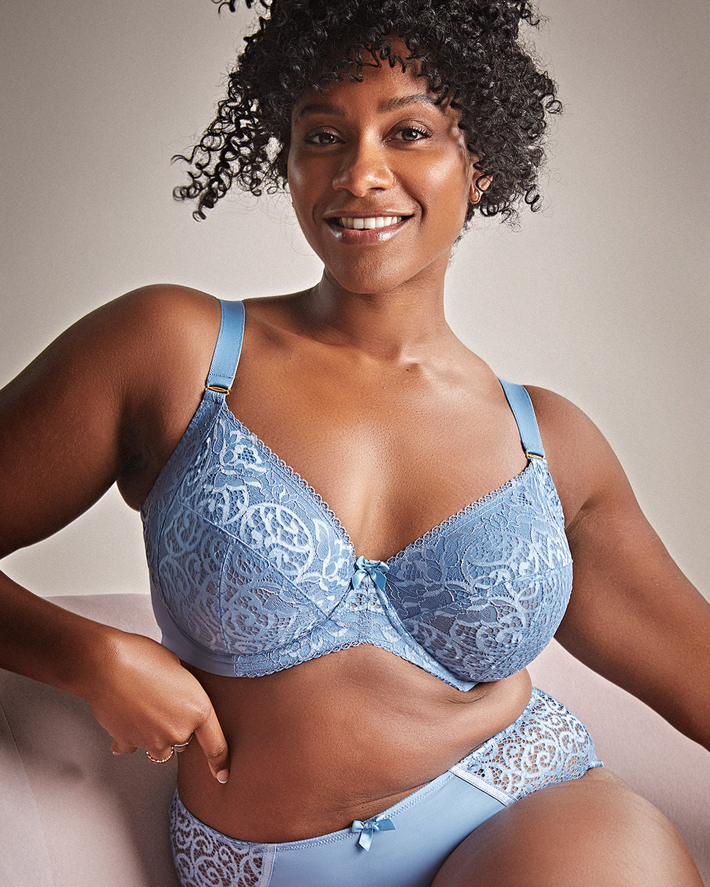 ESTEL DUSK BLUE PLUNGE BRA