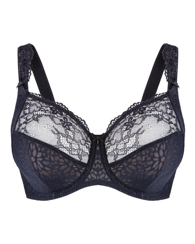 DAILY LACE BLACK NUDE FULL COVERAGE CUP BRA