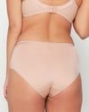 DAILY LACE BLUSH HIGH WAIST BRIEF