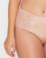 DAILY LACE BLUSH HIGH WAIST BRIEF