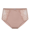 DAILY LACE BLUSH HIGH WAIST BRIEF