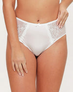 DAILY LACE IVORY HIGH WAIST BRIEF