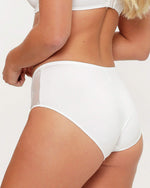 DAILY LACE IVORY HIGH WAIST BRIEF