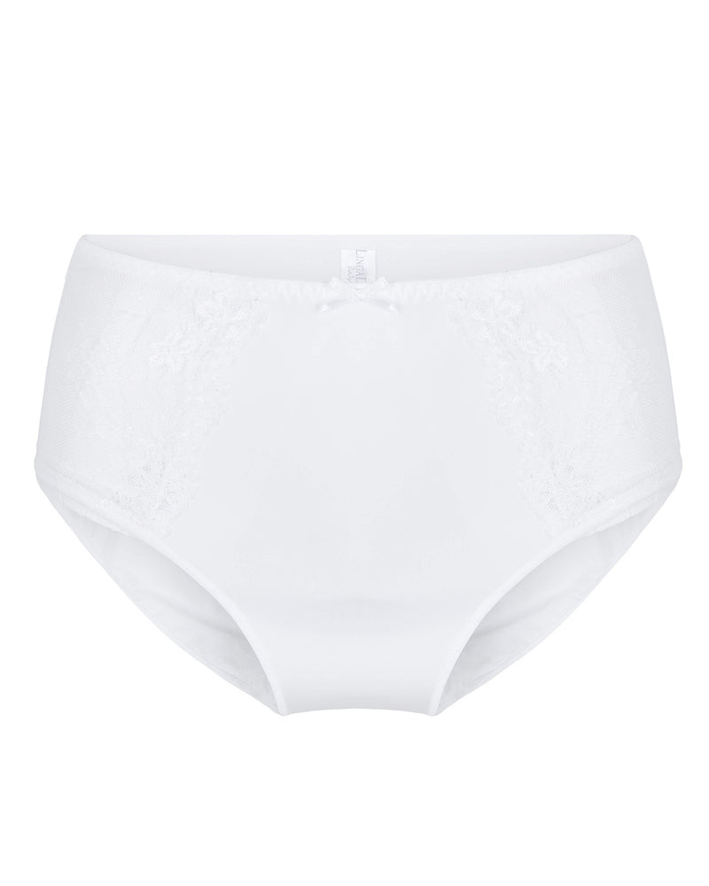 DAILY LACE IVORY HIGH WAIST BRIEF