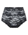 DAILY LACE BLACK HIGH WAIST ALL OVER LACE BRIEF