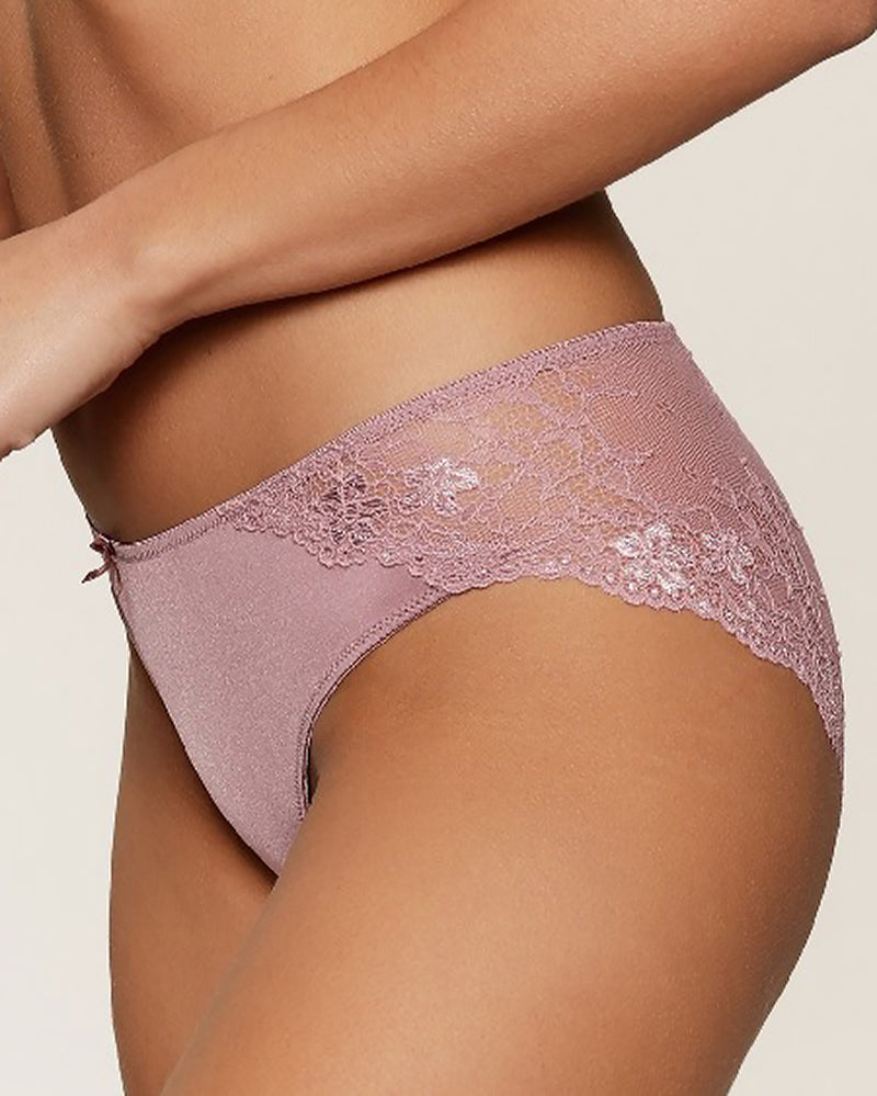 DAILY LACE MAUVE SHADOW BRIEF