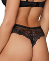 DAILY LACE BLACK NUDE JACQUARD THONG