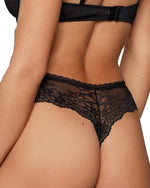 DAILY LACE BLACK NUDE JACQUARD THONG