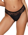 DAILY LACE BLACK NUDE JACQUARD THONG