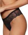 DAILY LACE BLACK NUDE JACQUARD THONG