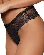 DAILY LACE BLACK NUDE JACQUARD THONG