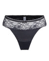DAILY LACE BLACK NUDE JACQUARD THONG