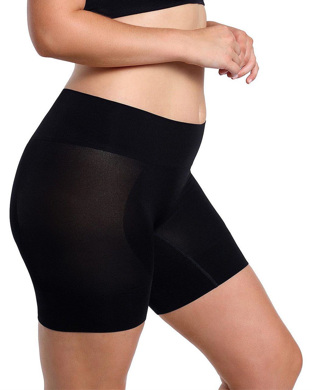CURVESQUE ANTI CHAFING BLACK SHORT