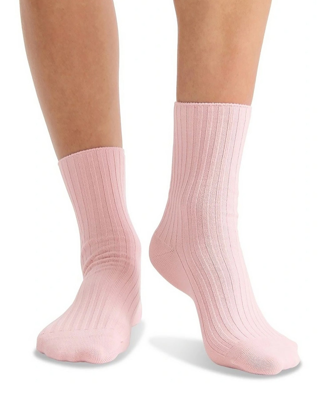 ORGANIC COTTON WIDE RIB BALLET CREW SOCK