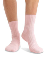 ORGANIC COTTON WIDE RIB BALLET CREW SOCK