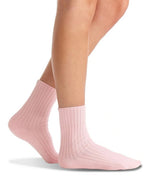 ORGANIC COTTON WIDE RIB BALLET CREW SOCK