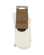 ORGANIC COTTON WIDE RIB BUTTERCREAM CREW SOCK