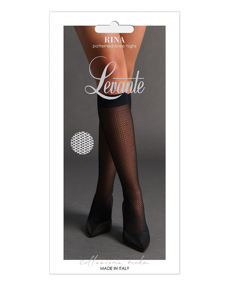 RINA PATTERNED NERO KNEE HIGH