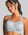 POWER GREY MARL UNDERWIRED SPORTS BRA