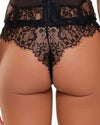 BLACK LACE COLLECTION THONG