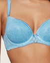 BONNIE BLUE PUSH UP BRA