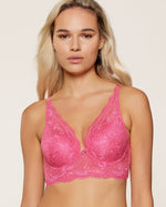 PINK LACE BUSTIER BRA