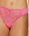PINK LACE BRIEF THONG