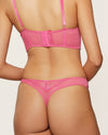 PINK LACE BRIEF THONG