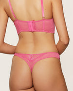 PINK LACE BRIEF THONG