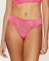 PINK LACE BRIEF THONG