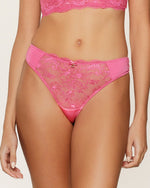 PINK LACE BRIEF THONG