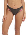ADRIENNE CHARCOAL BLOOM THONG