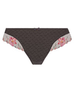 ADRIENNE CHARCOAL BLOOM THONG