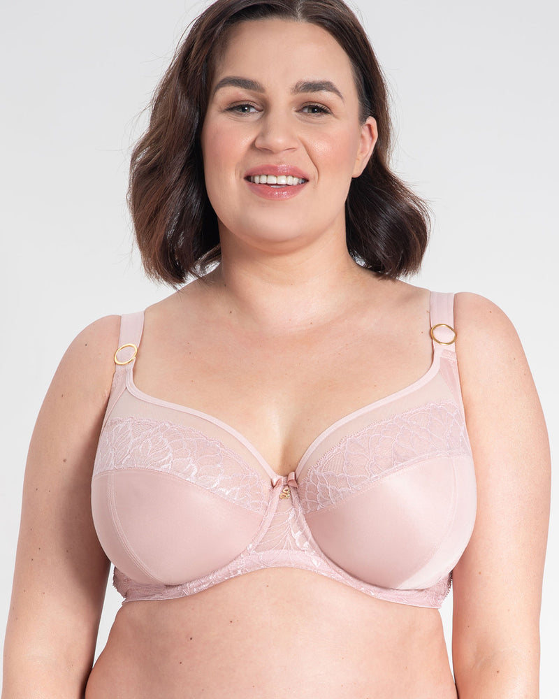 AMELIA POWDER ROSE FULL CUP SIDE SUPPORT BRA