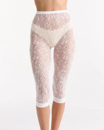 LACE WHITE NET CAPRI