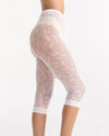 LACE WHITE NET CAPRI