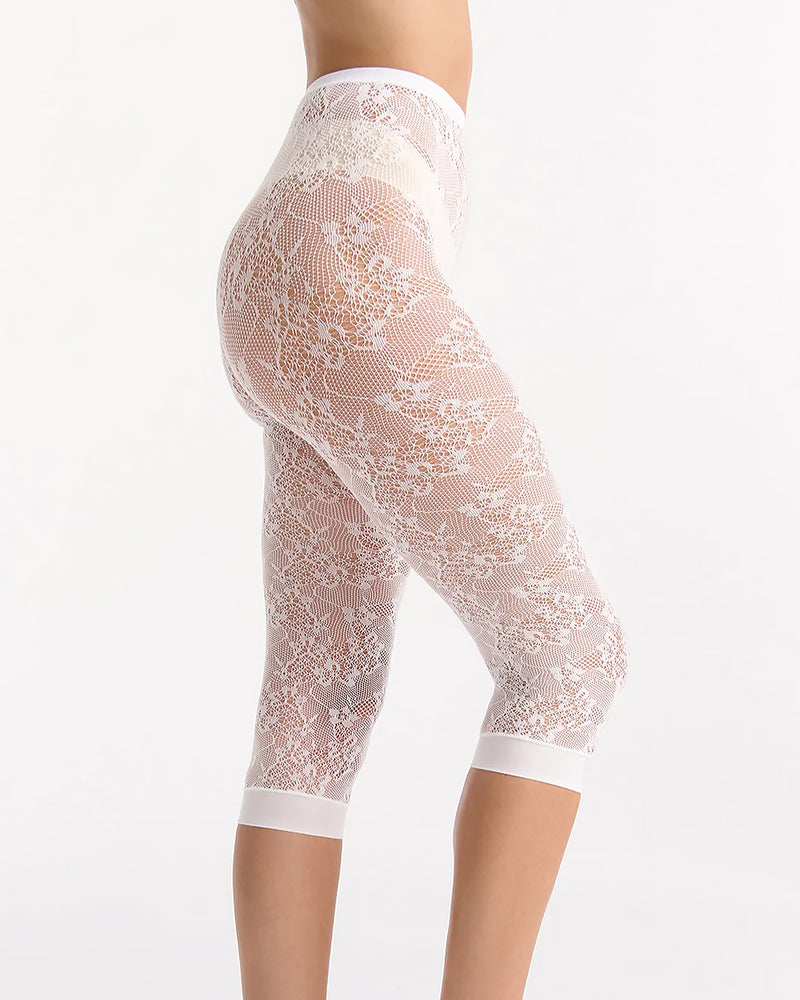 LACE WHITE NET CAPRI
