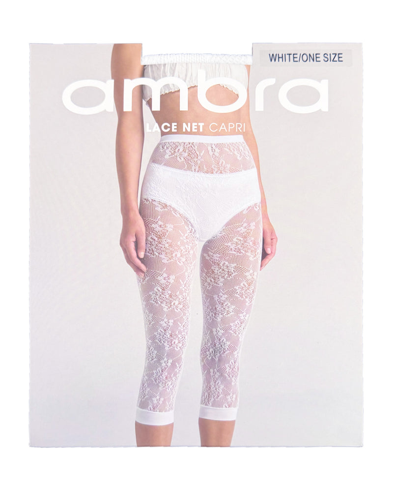 LACE WHITE NET CAPRI