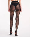 LEOPARD BLACK SHEER TIGHT
