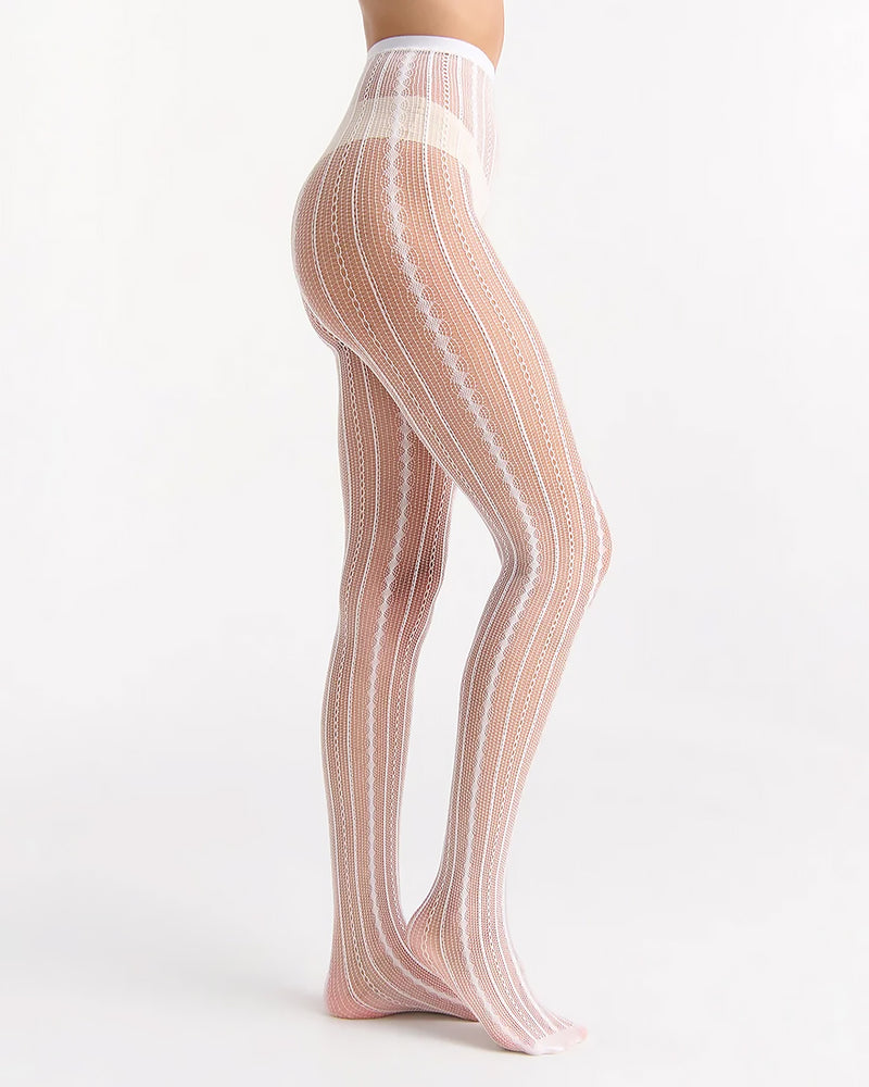 LINKED WHITE NET TIGHT