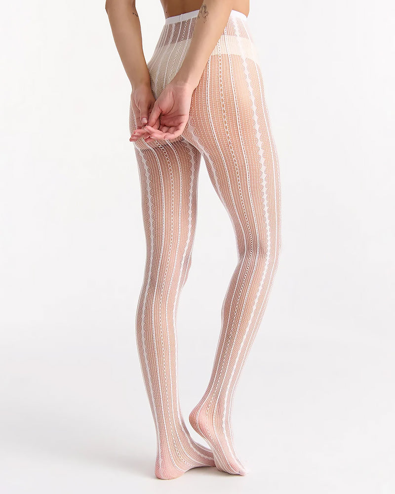 LINKED WHITE NET TIGHT
