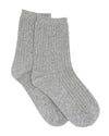 FINE CABLE CREW SOCK GREY MARL