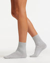 FINE CABLE CREW SOCK GREY MARL