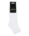 RIB LETTUCE EDGE WHITE CREW SOCK