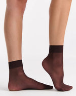 COLOURED SHEER ANKLET 2 PK