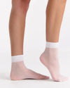 COLOURED SHEER ANKLET 2 PK