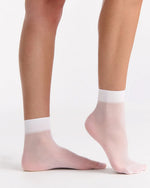 COLOURED SHEER ANKLET 2 PK