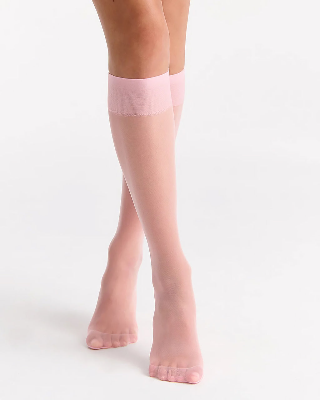 COLOURED SHEER BALLET KNEE HIGH
