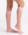 COLOURED SHEER BALLET KNEE HIGH